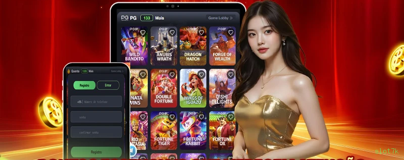 Aplicativo móvel slot7k para iOS e Android